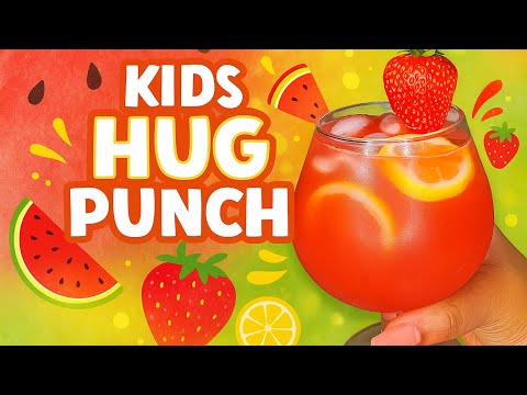 COOL OFF WITH THIS SUMMER KIDS DRINK! 🌞🍓 Watermelon Hug Punch