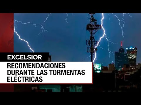 ¿Qué se debe hacer cuando caen rayos?