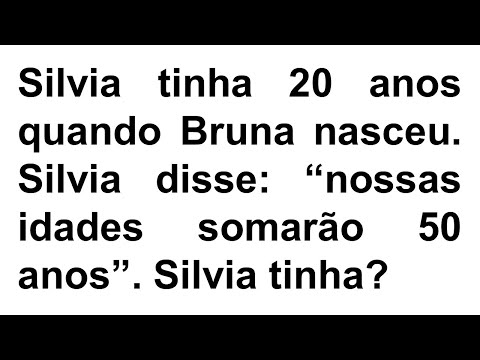 PROBLEMA DE ENVOLVENDO IDADES EQUAÇÃO DO PRIMEIRO GRAU MATEMÁTICA BÁSICA PARA CONCURSOS |