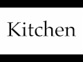 Understanding Kitchen Sections in Texts