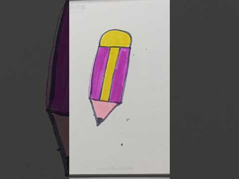 kids pencil drawing idea for kid | pencil art Making  #diy​ #art​ #viralshort​ #shortsfeed​ #drawing