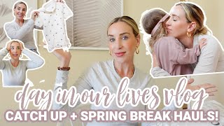 typical day in the life + spring break haul for mom & kids clothes!