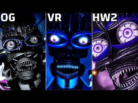 FNAF Sister Location OG vs. VR vs. HW2 Jumpscares Comparison