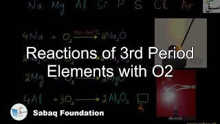 Reactions of 3rd Period Elements with O2