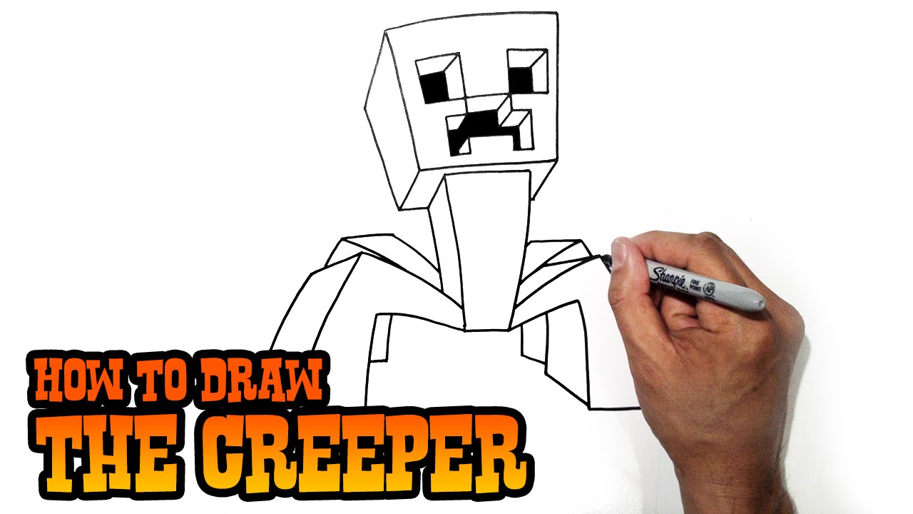 How to Draw Minecraft - Creeper