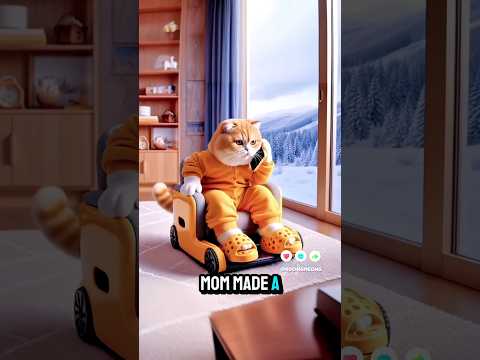 Mom made a banana oat #catvideos #catshorts #funny #comedy