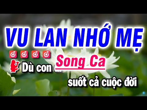 Karaoke Vu Lan Nhớ Mẹ Nhạc Sống Song Ca | Beat Bảo Hưng