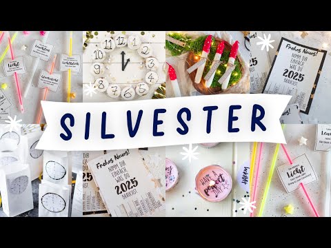 Kreative Silvester Geschenke, Rezepte und DIY's für Klein und Groß basteln für 2024/25 | TRYTRYTRY