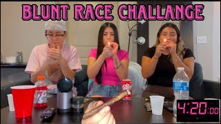 FIRST TO FINISH WINS!! *blunt race challange*