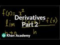 Understanding Derivatives and Slopes