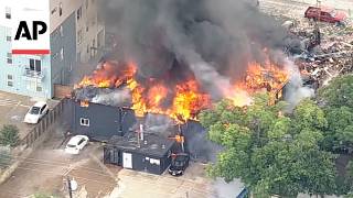 YouTube video thumbnail: Large Fire Erupts at an Apartment Complex in Dallas, Texas