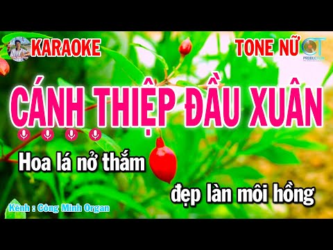 Karaoke Cánh Thiệp Đầu Xuân Tone Nữ