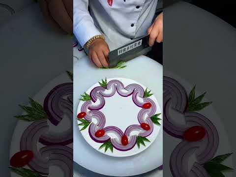 #Dishes #UsefulContentCreationProject#Learn How to Onion and Cucumber 🥒 Make Carving cutting design#