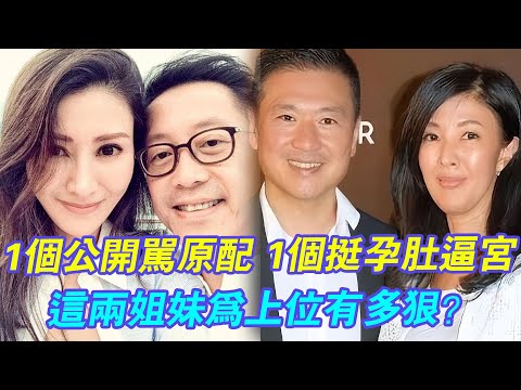 TVB姊妹花為嫁富豪共侍一夫！一個公開罵原配，一個挺著孕肚逼宮離婚，現狀曝光太意外！ #辣評娛圈