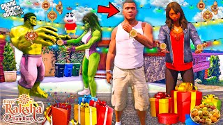 Franklin & Shinchan Celebrate Raksha Bandhan In GTA 5 ! | GTA 5 AVENGERS