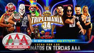 Psycho Circus vs. Perros del Mal for the Trios Title at Triplemanía: Lucha Libre AAA highlights