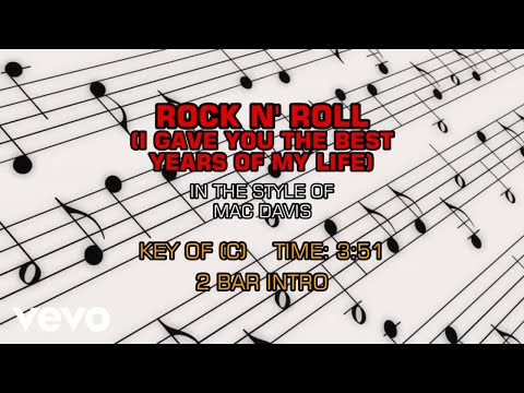 Mac Davis – Rock N’ Roll (I Gave You The Best Years Of My Life) (Karaoke)