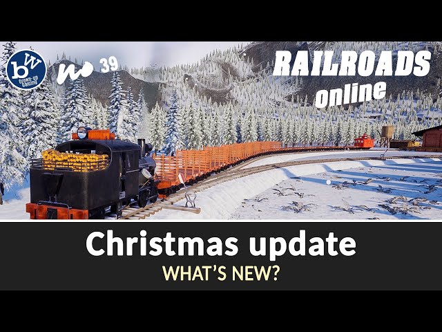 Railroads online Christmas update - What's new? | Lay tracks, drive trains, make money in 1st person