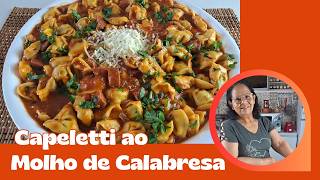 PRONTO EM 15 MINUTOS E FICOU DELICIOSO! CAPELETTI E MOLHO FEITOS EM UMA PANELA SÓ.