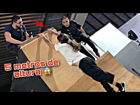 Um dia na academia de parkour!!!