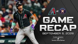 D-backs vs. Astros Game Highlights (9/5/26) | MLB Highlights | Arizona Diamondbacks