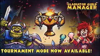 Dev Playing Tournament (Endless Mode) - Gladiator Guild Manager