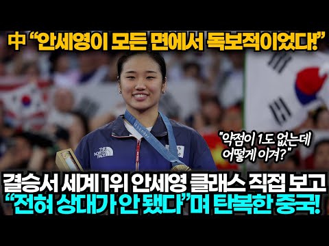 [중국반응] "中:역시 세계1위" 배드민턴 결승전 안세영 실력에 큰 격차 느끼며 탄복한 중국