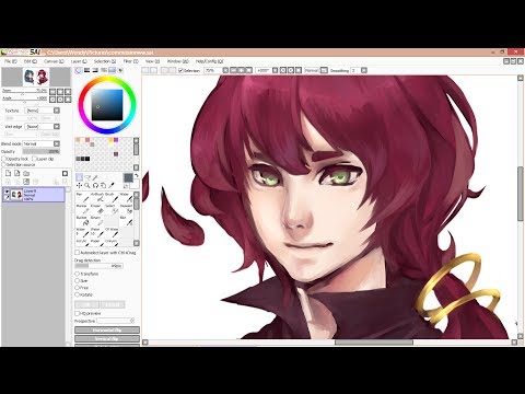 How I Color on Paint Tool SAI (Voiceover Tutorial)