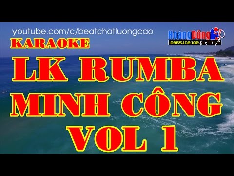 KARAOKE – LK Rumba Sầu Tím Thiệp Hồng | Nhạc Sống Minh Công Vol1 | Cực Hay  Beat chất lượng cao