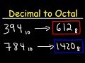 Remainders and Octal Conversions