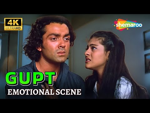 मैं तुम्हारे बिना मर जाउंगी! 🥺 | Bobby Deol & Kajol - Emotional Romantic Scene | GUPT - देखे 4K में