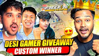 DESI GAMERS GIVEAWAY CUSTOM WINNER 🏆