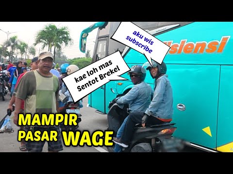 BIKIN HEBOH ORANG SATU PASAR || GOWES HARI INI MAMPIR KE PASAR WAGE RAMENE ORA PATUT
