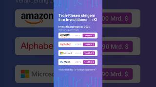 KI lässt Investitionen der Tech-Riesen explodieren 📈