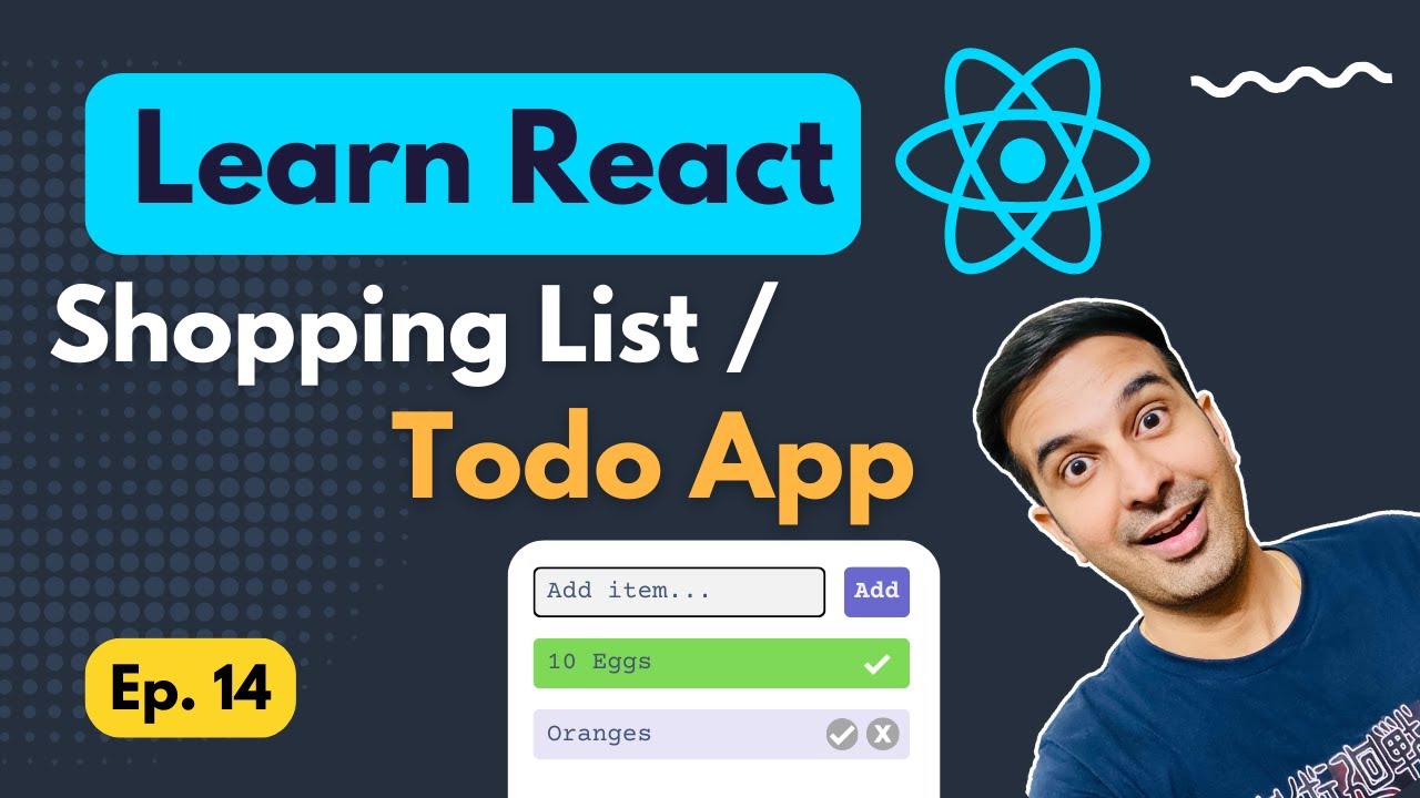 ✅ Shopping List Manager App or TODO App Project #reactjs