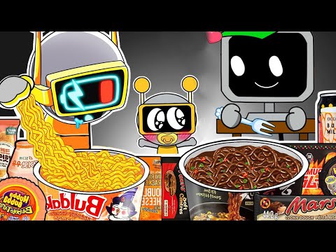 Incredibox Sprunki - Mr. Fun Computer  Convenience Store Food Mukbang With Sprunki Family  | ASMR