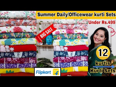 Flipkart kurtis/Kurta Sets Haul🤩All Under Rs.499 Only ✨️Flipkart Shopping Haul✨️Flipkart Sale Haul