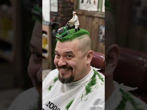 Tiny Barbershop Big Makeover~#tiny #tinyworld #miniworld #funny #haircut  #comedyshorts