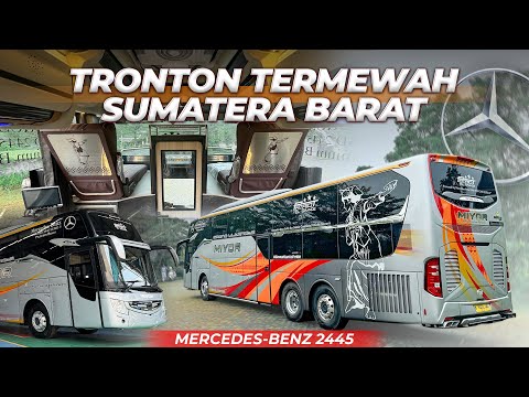 GOKIL BANGET MIYOR BORONG 4 BUS TRONTON MERCEDES BENZ 2445 ‼️