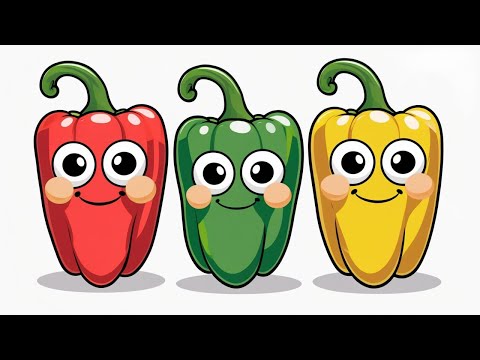 🍎🍅 Veggie & Fruit Friends! Learn 5 Yummy Names! 🥦🍌
