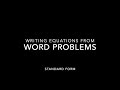 Solving Linear Word Problems in Standard Form