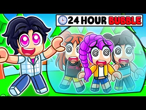 SAJA BOYS Locks HUNTRIX in 24 HOUR BUBBLE in Roblox!
