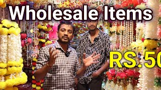 హోల్సేల్ బజార్ లో హోం డెకరేషన్ ఐటమ్స్ | Home Decoration Wholesale #assetmantra