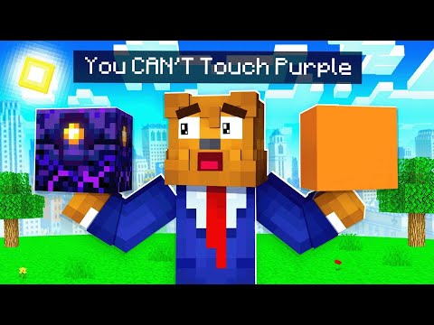 Minecraft BUT, You Cant Touch Colors