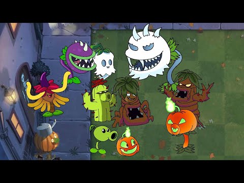 Plants vs Zombies 2 Animation Halloween Fusions Lawn of doom 2024