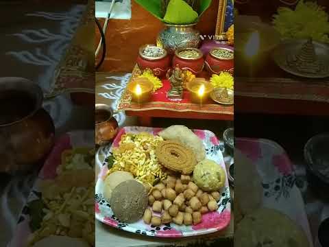 धनतेरस पूजन आणि मुलीने काढलेली सुंदर रांगोळी#दिवाळी#youtube video