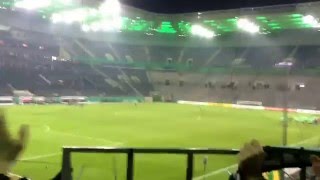Werderfans wonderwall in gladbach nach dem spiel