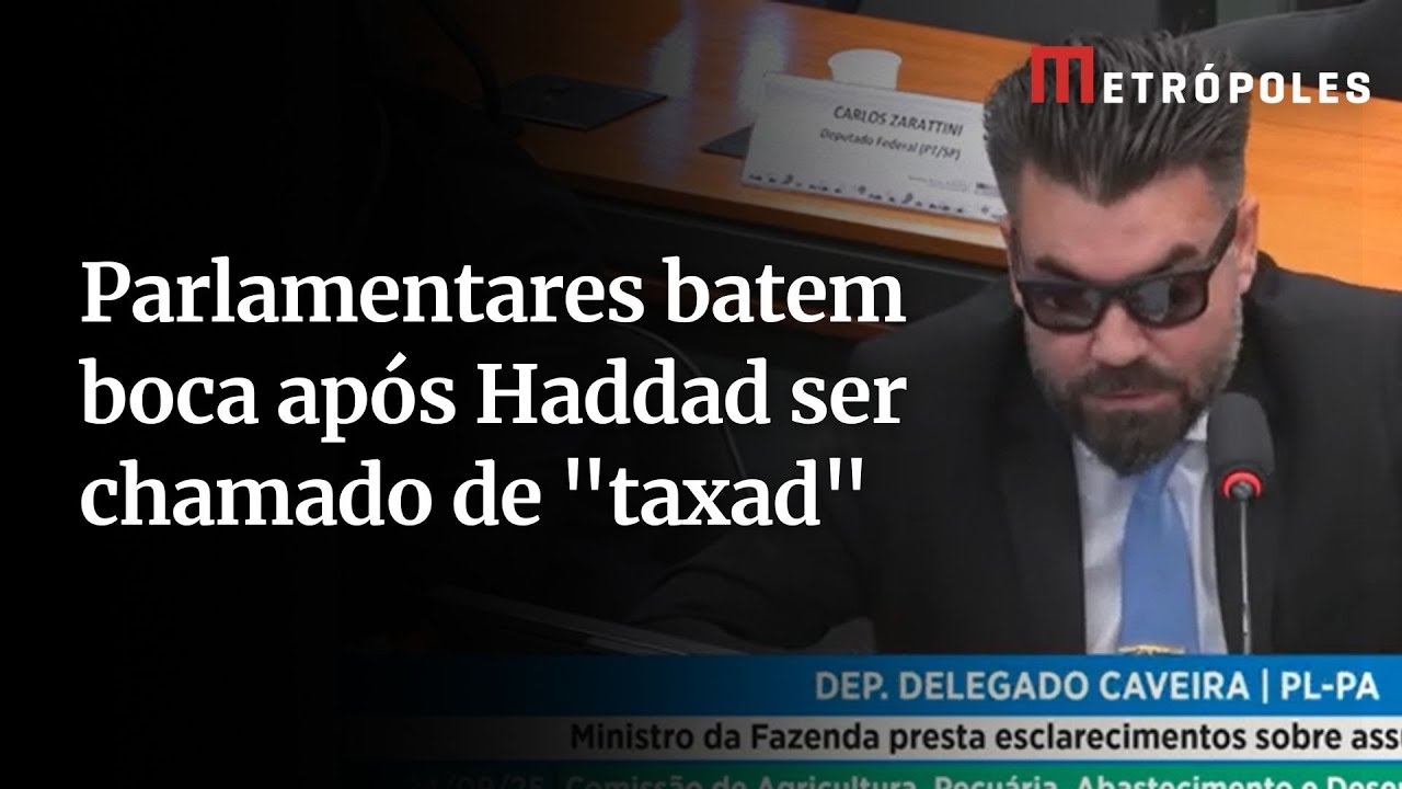 Parlamentares batem boca após Haddad ser chamado de taxad