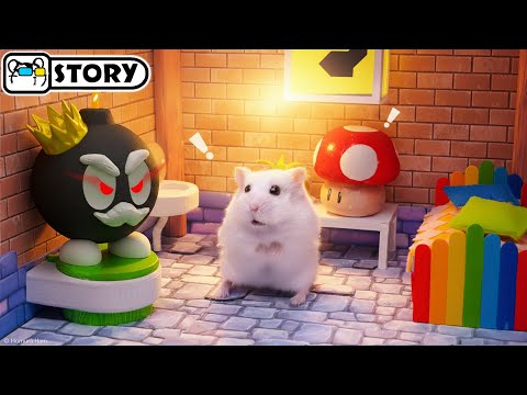 Super Mario Hamster Escape from King Bob-Omb Fortress 🍄 Homura Ham Pets