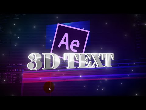 3d text after effects tutorial